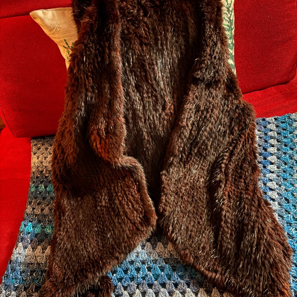 Harricana Par Mariouche Mink Vest, Rare, medium/large